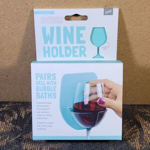 Sipski Shower Wine Holder Sea Foam- NIP